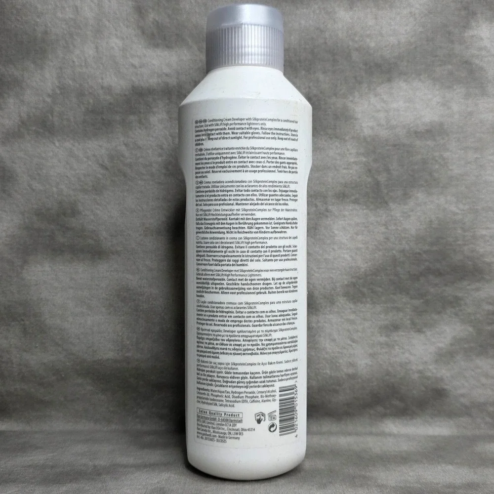 Goldwell Silklift Conditioning Cream Developer 9% 30 Volume, 25.4oz